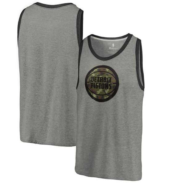 Detroit Pistons Fanatics Branded Camo Collection Prestige Tri-Blend Tank Top - Heathered Gray,We sell and wholesale Detroit Pistons Fanatics Branded Camo Collection Prestige Tri-Blend Tank Top - Heathered Gray on line form chian!